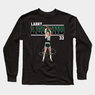 Larry Bird Legend Air Bird Basketball Signature Vintage Retro 80s 90s Bootleg Rap Style Long Sleeve T-Shirt